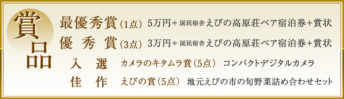 えびの高原フォトコンテスト　賞品